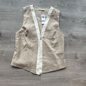 Abercrombie Women's Cream and White Blouse